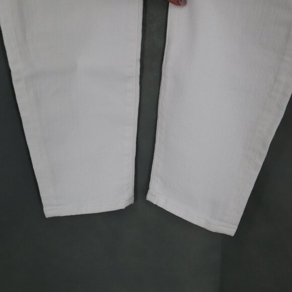 J. Crew 8" Toothpick Jean Women 26 White Boho Minimalist Crisp Classic Basic NWD - Picture 8 of 10
